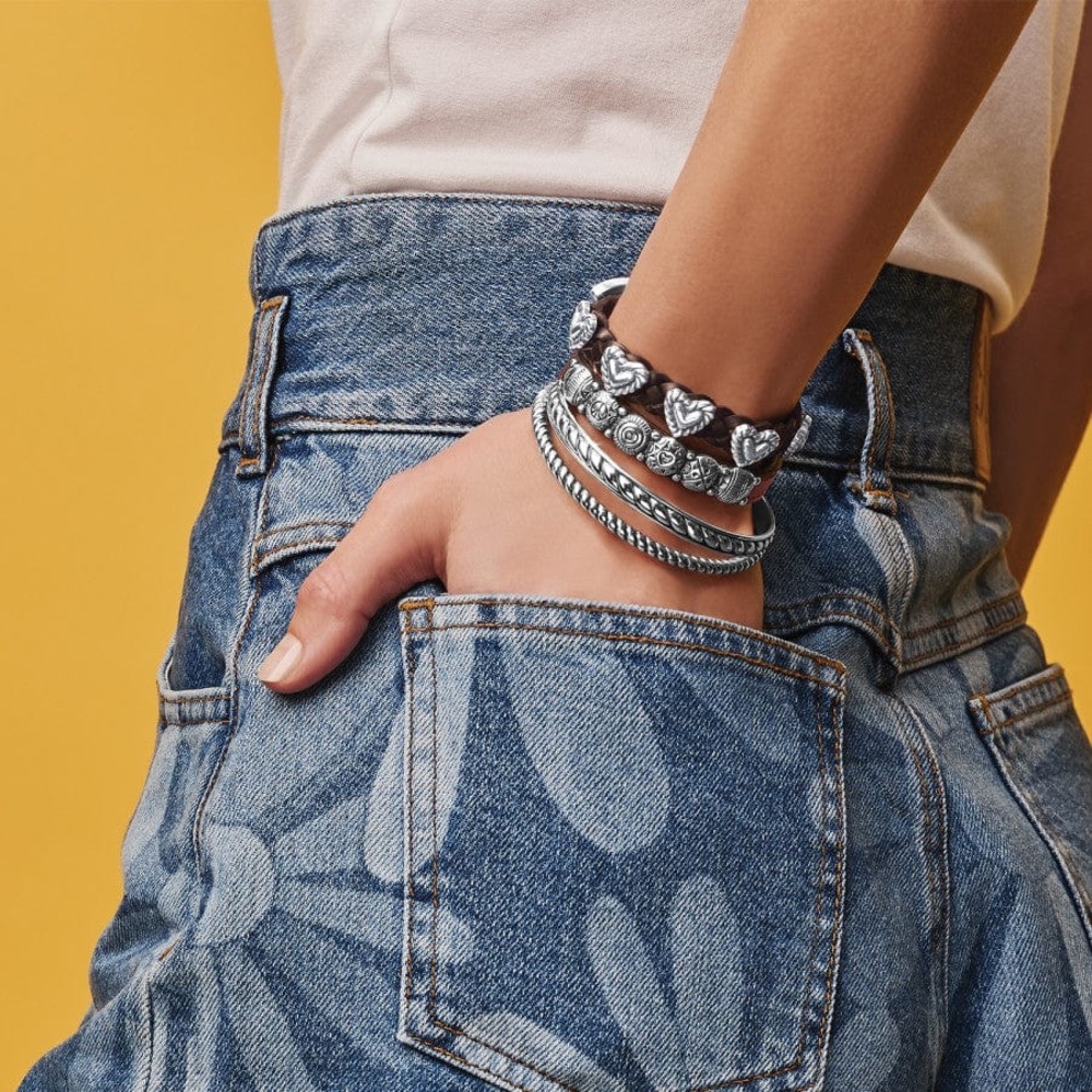 💙Brighton💙 Roped Heart Braid Bandit Bracelet with tags